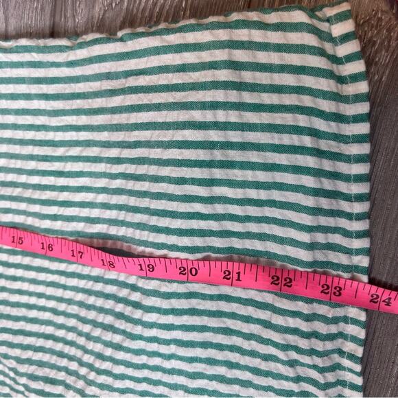 Ba&Sh Stoby long-sleeve shirt green white striped sz M - Picture 7 of 9